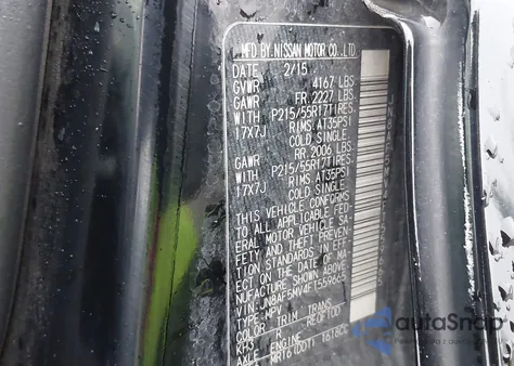 2015 Nissan Juke Sv z USA, uszkodzony, nr VIN JN8AF5MV4FT559665